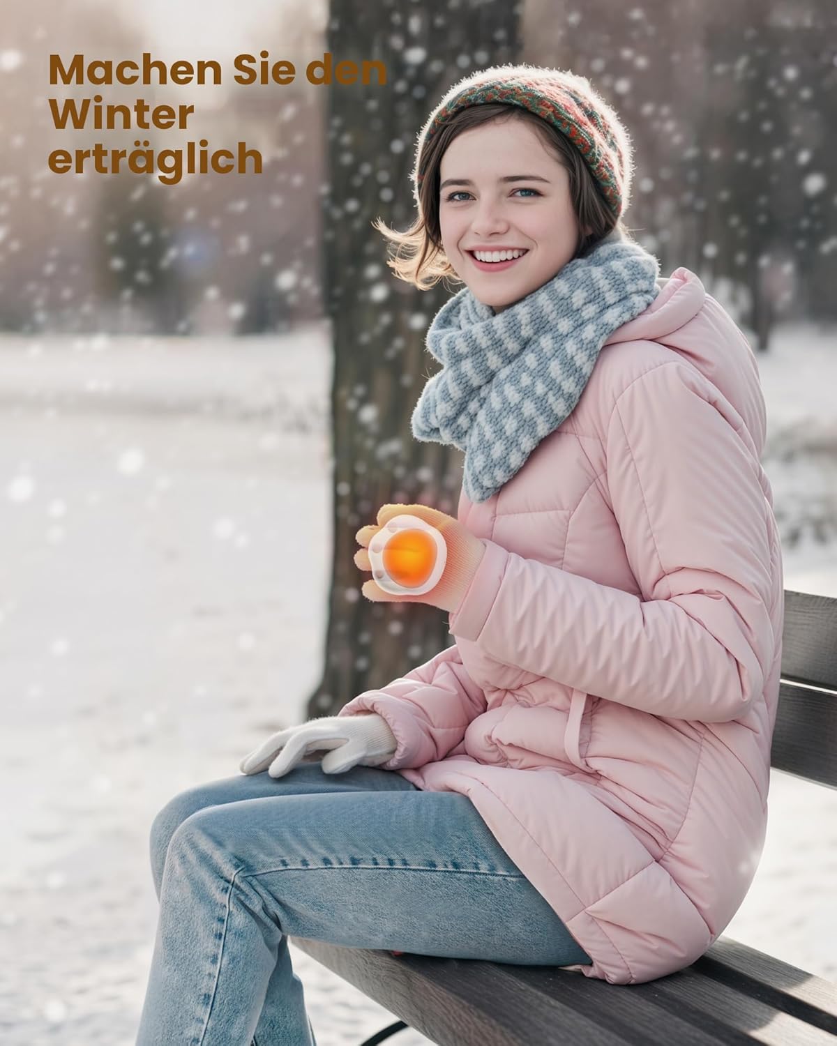 Gaiatop Elektrischer Handwärmer, 2 Stück, 4000 mAh, Taschenwärmer, wiederverwendbar, 3 Heizmodi, elektrische Handwärmer, Outdoor, Camping, Wandern, Gadgets, Jagdzubehör, warmes Geschenk für Frauen, Männer – Bild 6