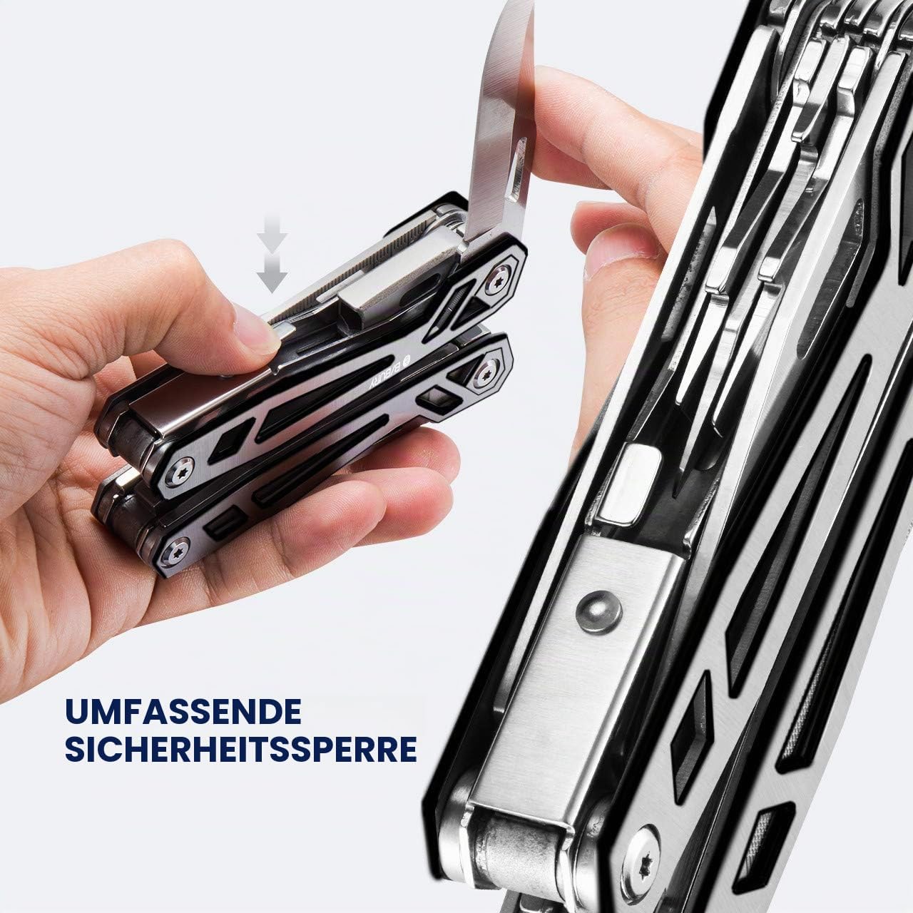 Bibury 21-in-1-Multitool-Zange, Silber – Bild 6