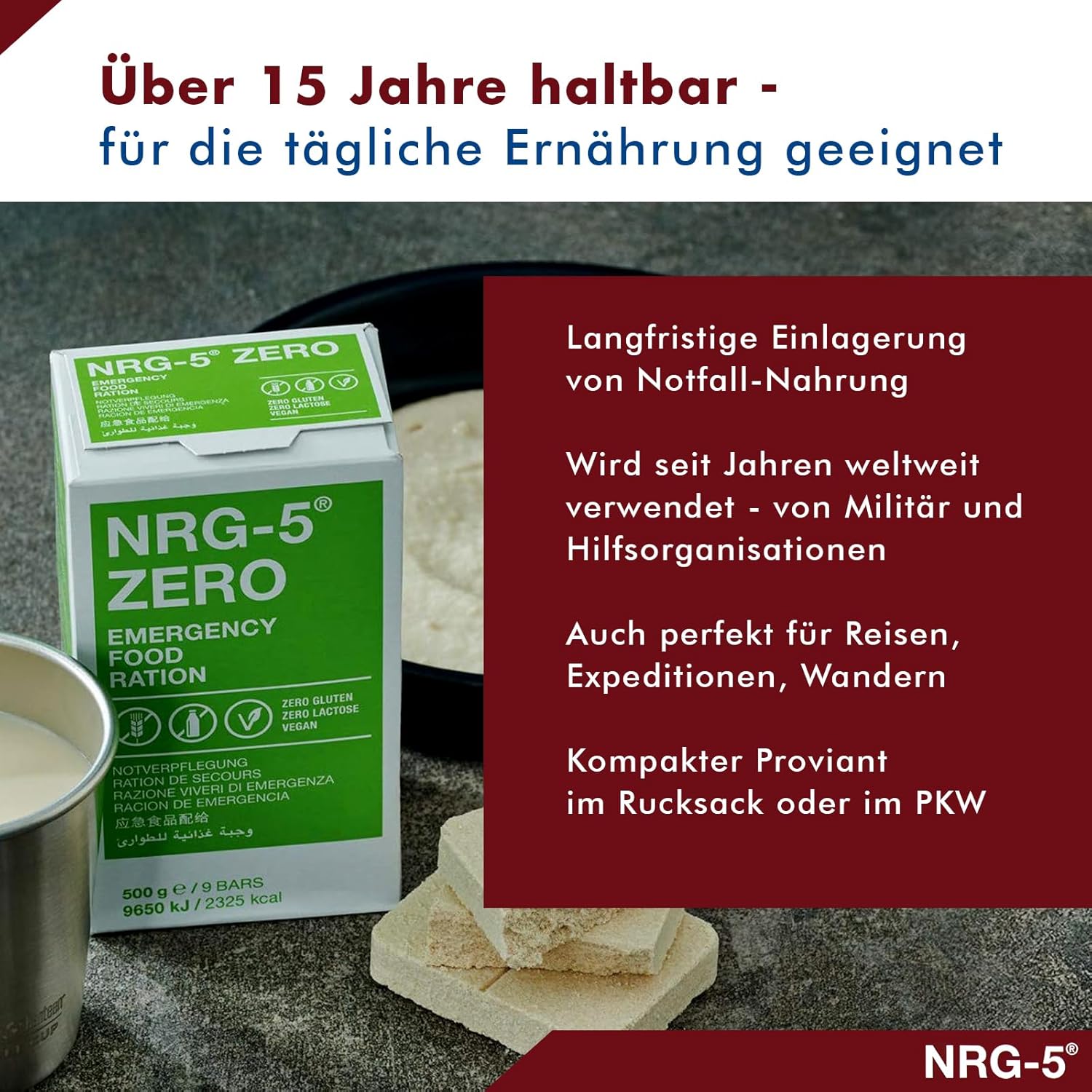 Emergency Food NRG-5® Zero Emergency Food Ration, glutenfrei – Bild 5
