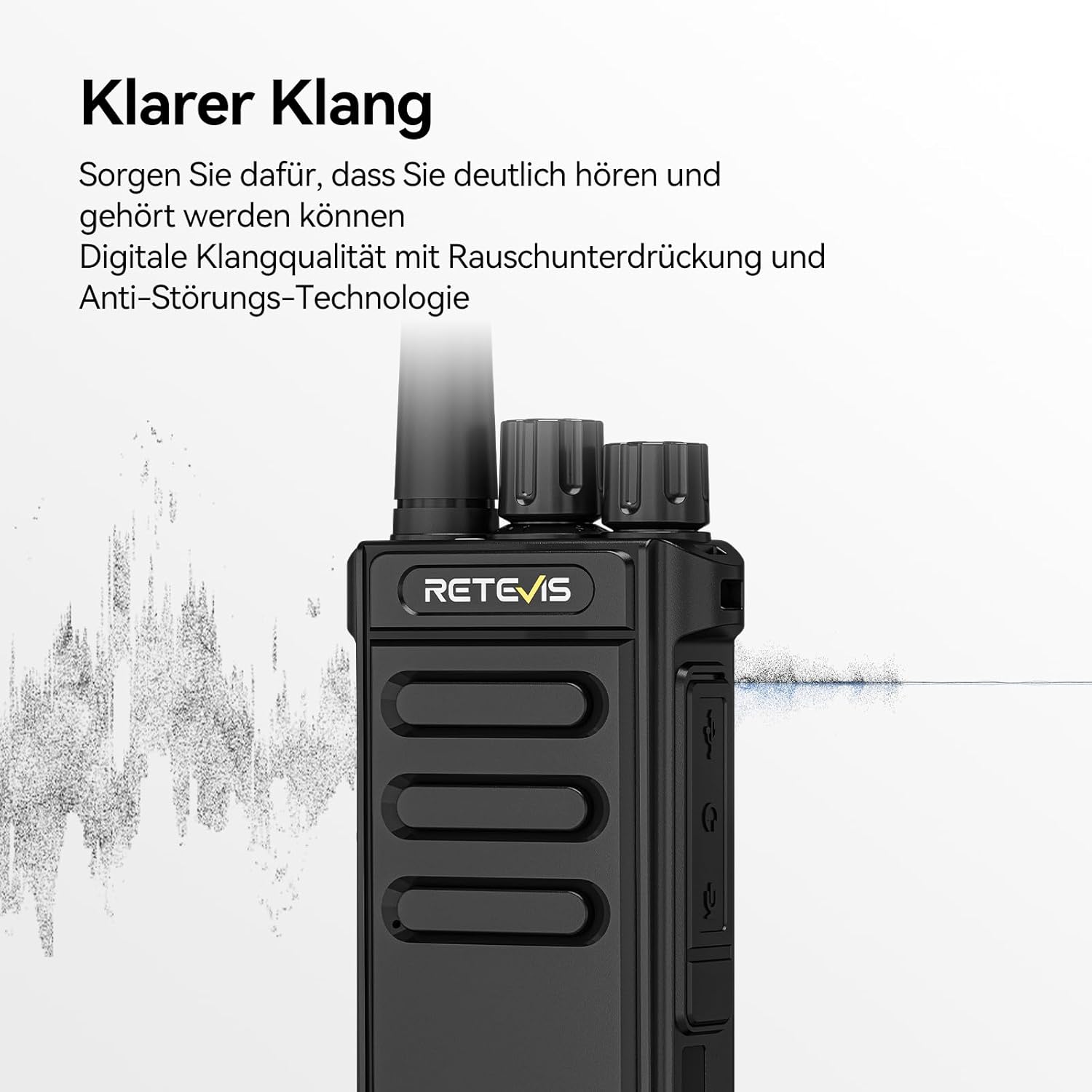 Retevis MateTalk P64 Funkgerät, gebührenfrei mit großer Reichweite, professionelles Digitalradio, kompatibel mit Motorola, Gruppenruf, Sicherheit, Walkie Talkie für Hotels und Immobilien (1 Stück) – Bild 7