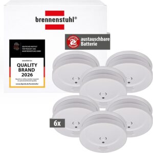 Brennenstuhl Rauchmelder-Set, 6 x R...