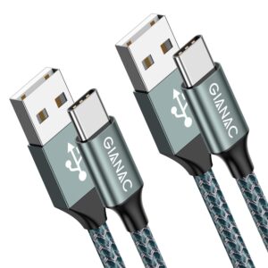 Gianac USB Typ C Kabel, 2er Pack 2m...