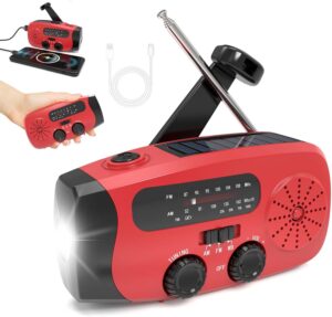 Notfallradio mit Solar-/Kurbelantri...