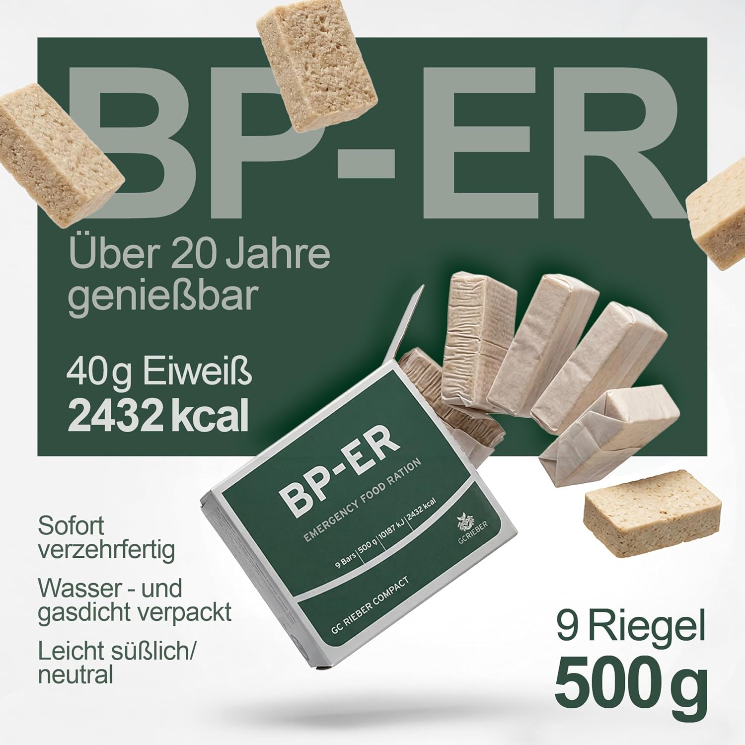Notfall-Lebensmittel-Testpaket BP-ER, NRG-5, Seven Oceans & GS-10 Notfallration + NRG-5 Zero Glutenfrei – Überlebensnahrungsset für Katastrophenschutz & Notversorgungsnahrung – Langzeitlebensmittel essbar für 20 – Bild 5