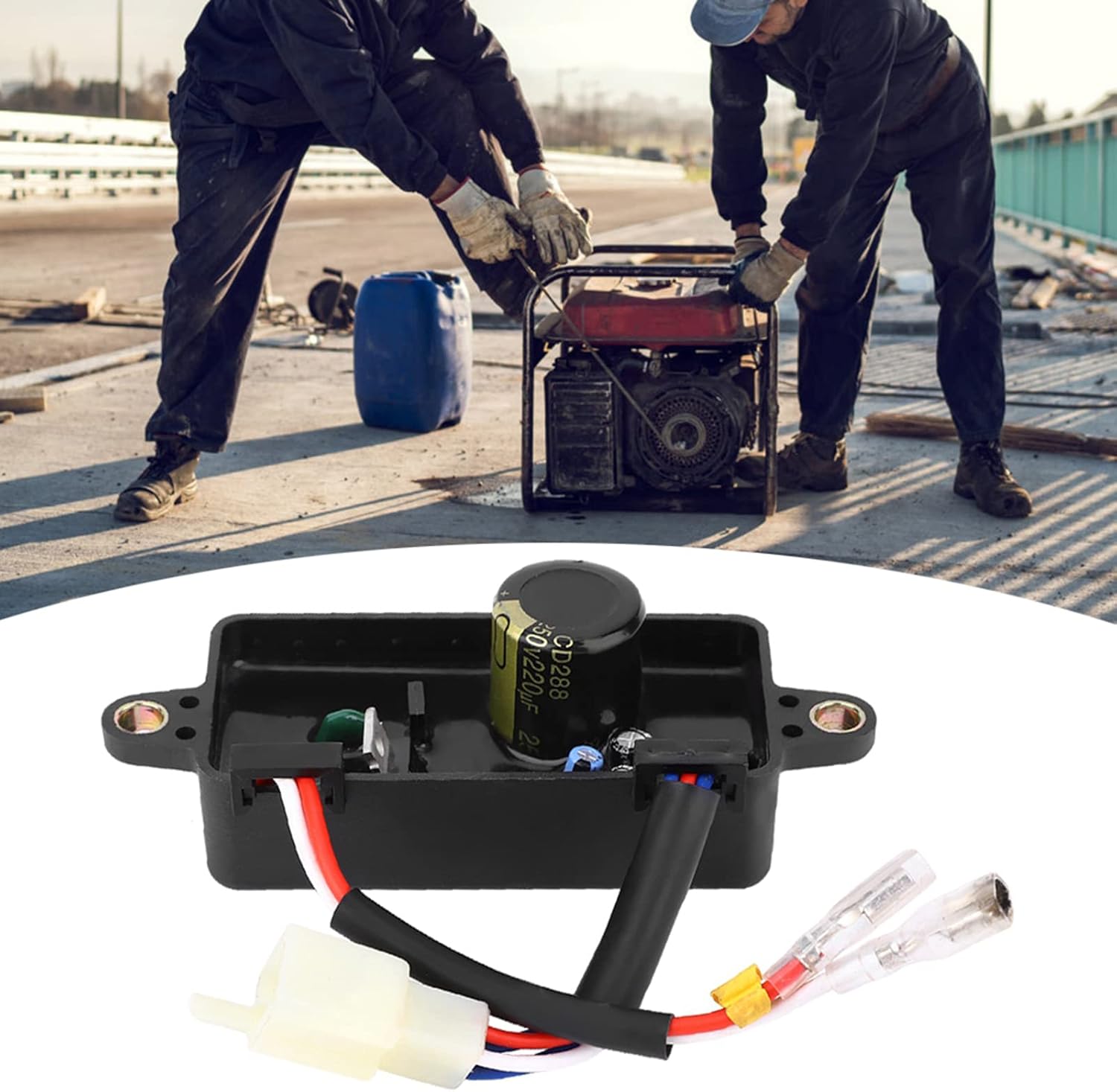 AVR Spannungsregler als Ersatzteil für Einphasengeneratoren im Bereich 1 bis 3 KW. Automatischer Gleichrichter für 2,8 KW – Bild 2