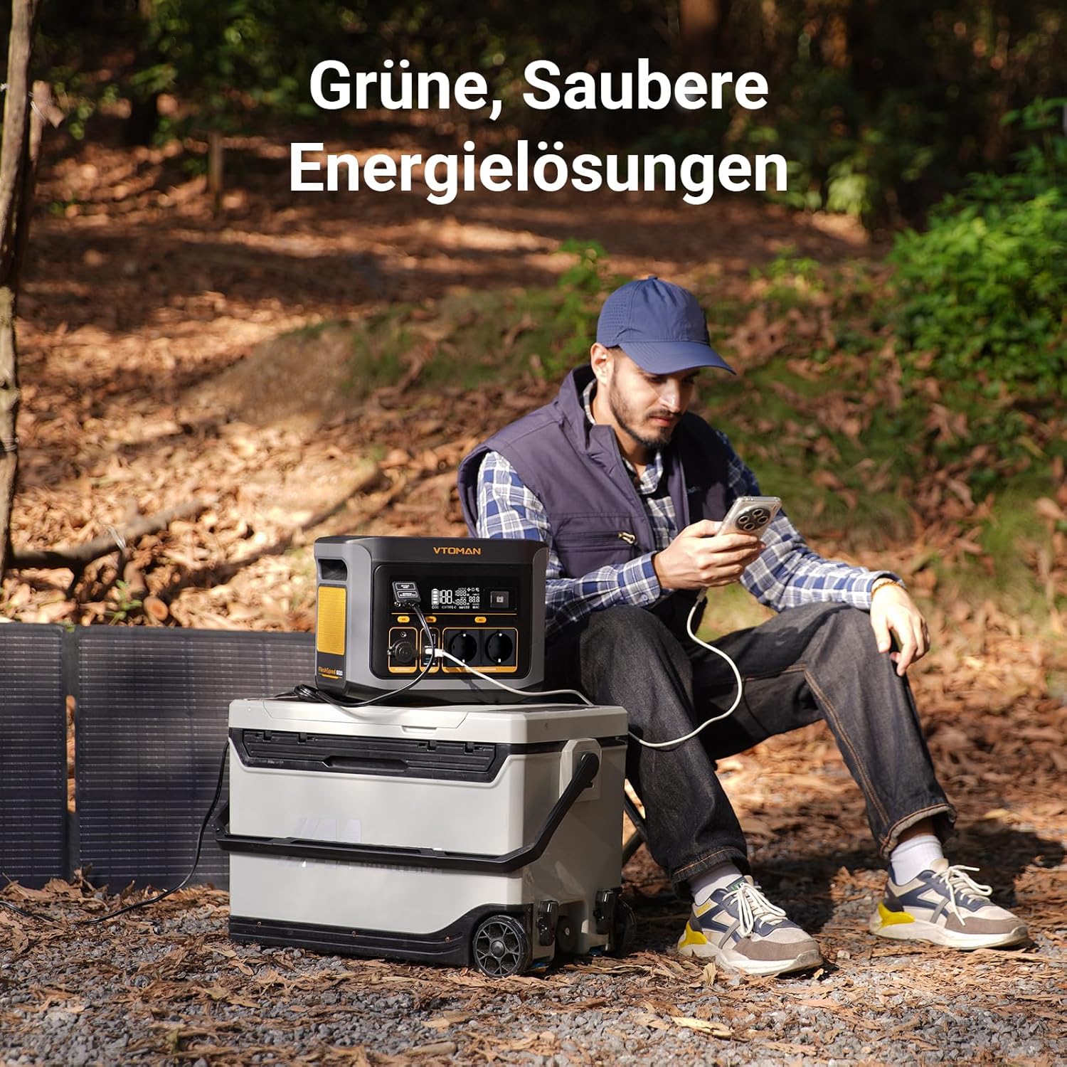 VTOMAN FlashSpeed 600 Tragbares Kraftwerk 600 W (Spitze 1200 W) – 499 Wh Solargenerator LiFePO4-Stromgenerator, mobiler Stromspeicher, 100 W USB-C, 60 Min. Schnellladung 0–80 % für Camping, Angeln, Wohnmobil – Bild 9