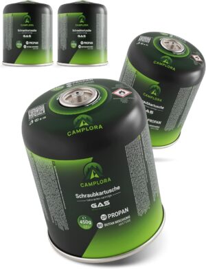 CAMPLORA 4 x 450 g Gaskartuschen pa...
