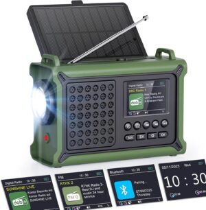 ROCAM Tragbares DAB+ Radio mit Blue...