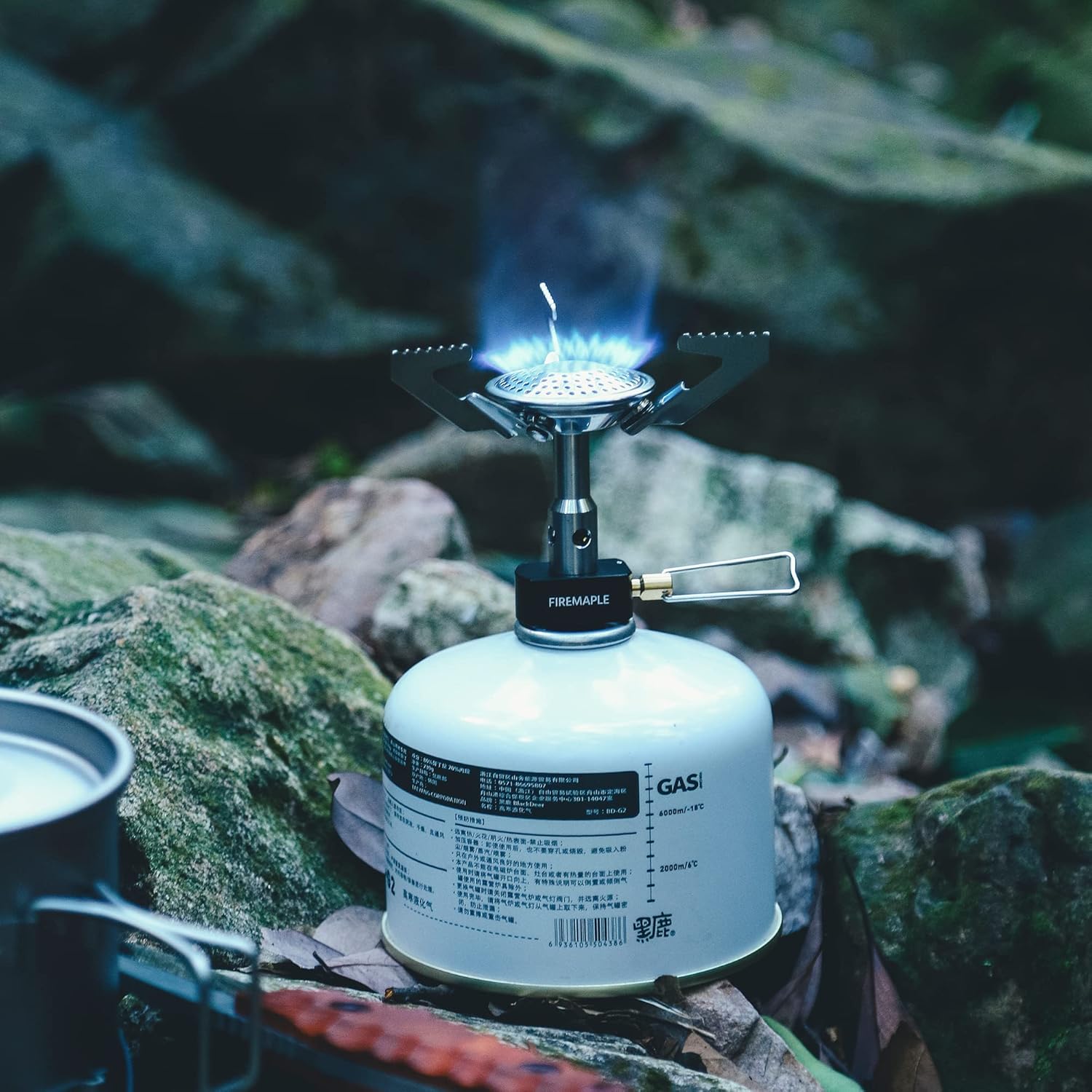 Fire-Maple Buzz Ultraleichter Mini-Campingkocher, kompakter Gaskocher zum Wandern, tragbarer Legierungsbrenner, 3100 W – Bild 8