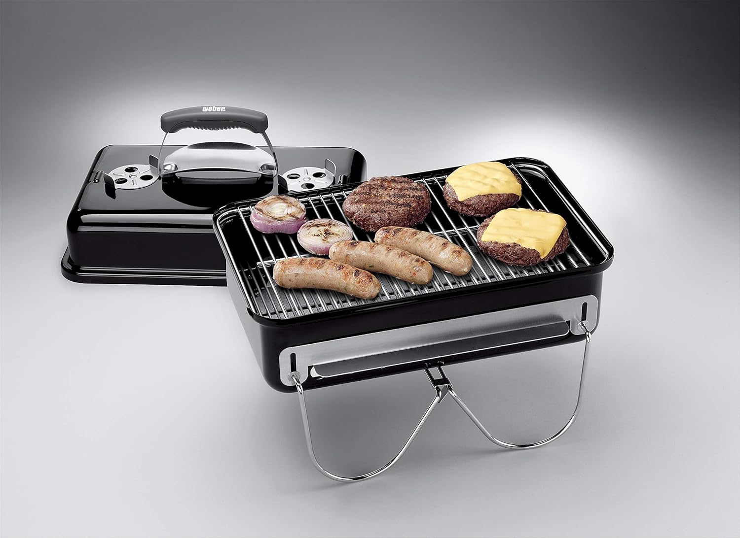 Weber Go Anywhere Tragbarer Holzkohlegrill, 42 x 26 cm, Schwarz (1131004) – Bild 24