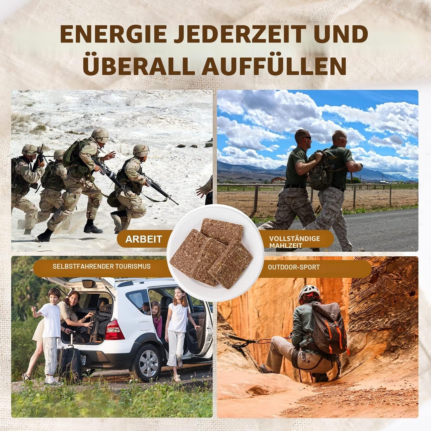 Notfall-Rationsriegel mit Schokoladengeschmack, Survival-Tabs für Outdoor-Camping, Notfall-Vorbereitungsset für Schneesturm, Erdbeben, Katastrophe, mit langer Selbstlebensdauer, 12er-Pack – Bild 7