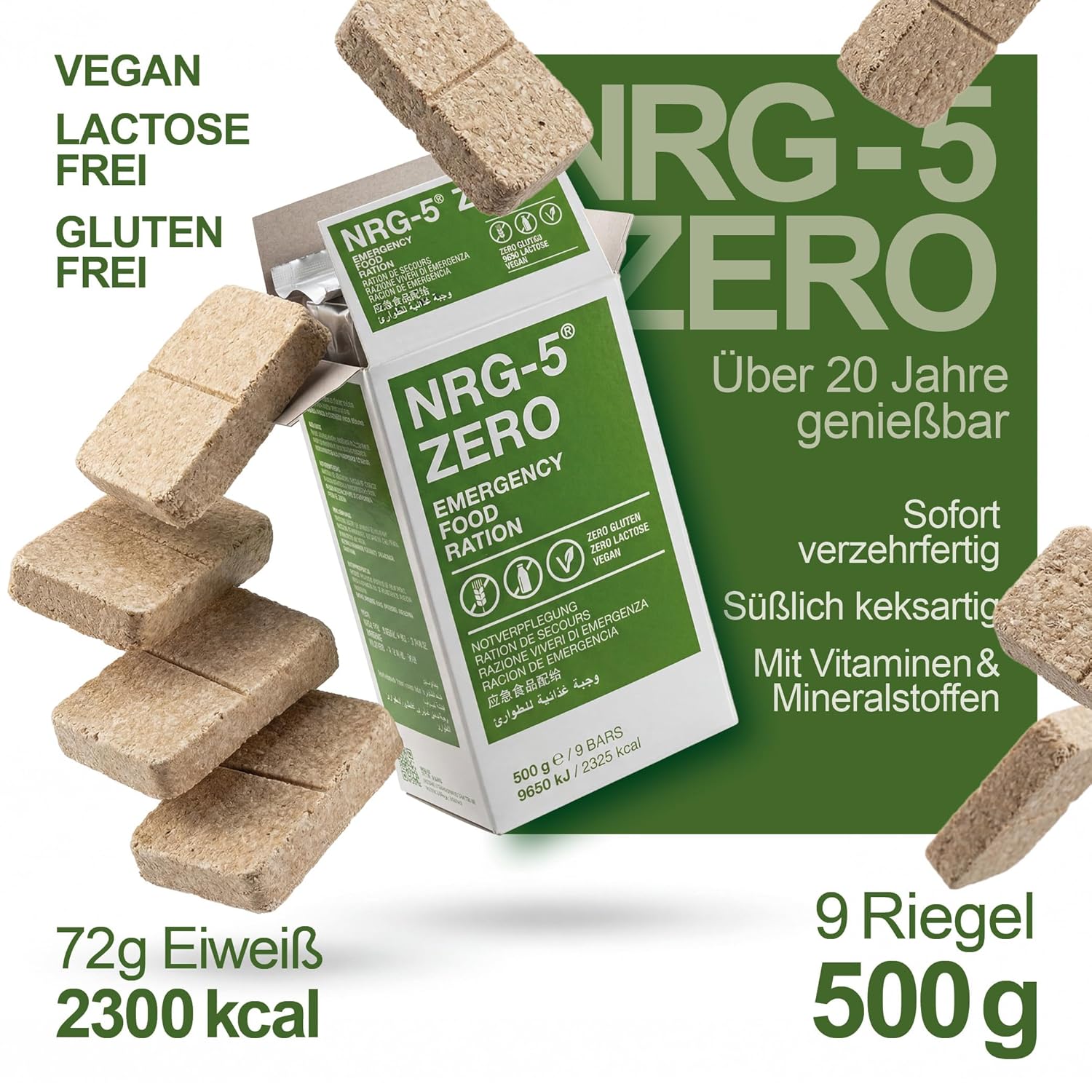 Notfall-Lebensmittel-Testpaket BP-ER, NRG-5, Seven Oceans & GS-10 Notfallration + NRG-5 Zero Glutenfrei – Überlebensnahrungsset für Katastrophenschutz & Notversorgungsnahrung – Langzeitlebensmittel essbar für 20 – Bild 8