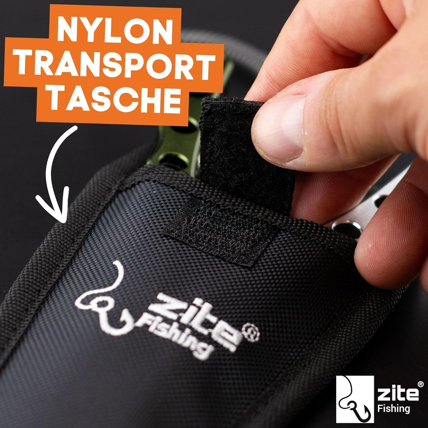 Zite Fishing Multi-Angelzange, Hakenentferner als Angelwerkzeug – Sprengringzange, Hakenentferner, Zange, Schnurschneider und mehr mit Tasche, Hakenentferner Angeln, Angelzange, Angelhakenentferner, Angelzange Angeln – Bild 6