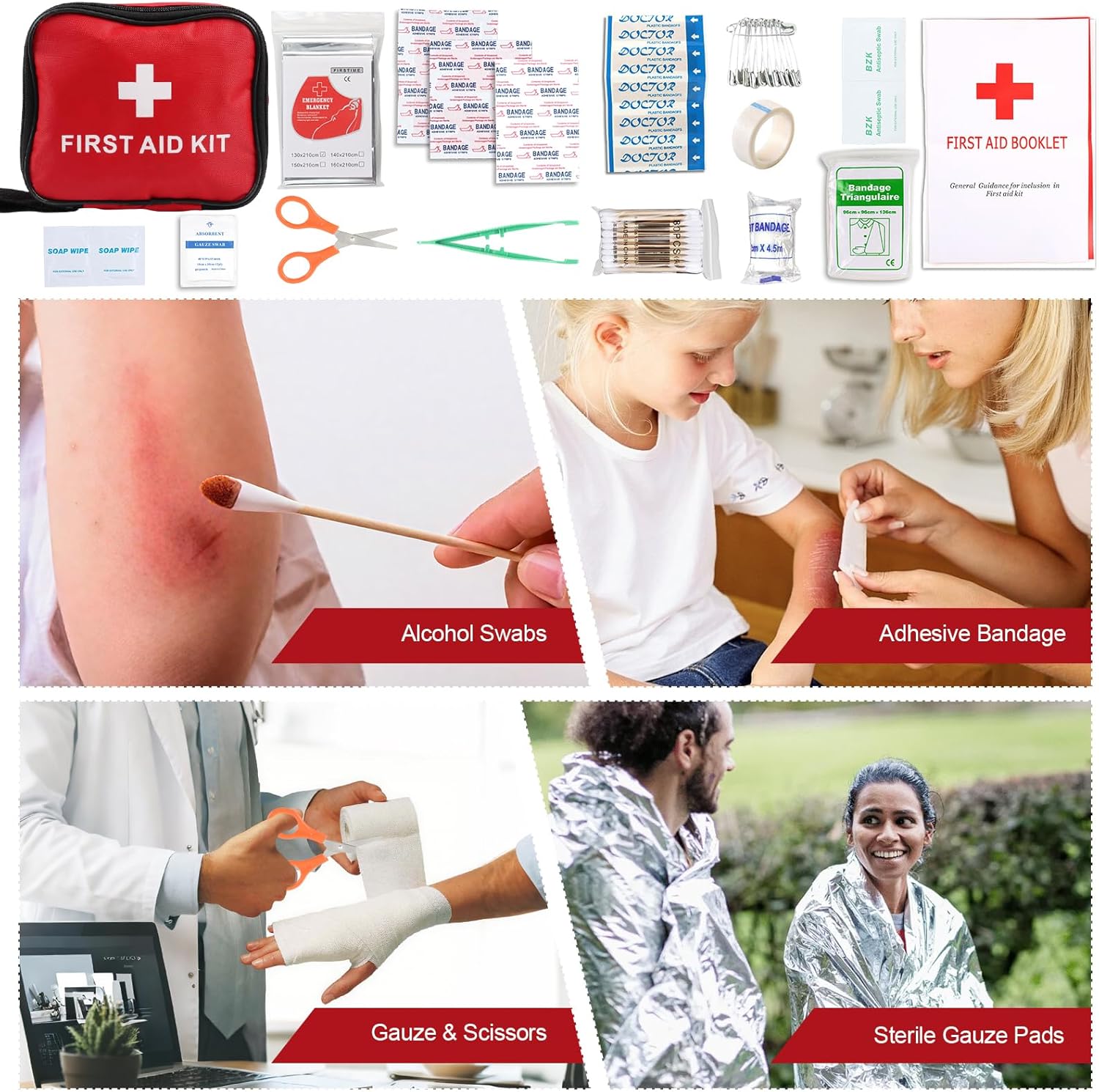 Premium Mini Erste Hilfe Set,Mini Reiseapotheke Set,Verbandskasten,Kompaktes Erste Hilfe Set Outdoor, Notfallset Klein für Outdoor Zuhause,Sport,Motorrad,Camping,Auto,Reise,Fahrrad Wandern Notfall – Bild 7