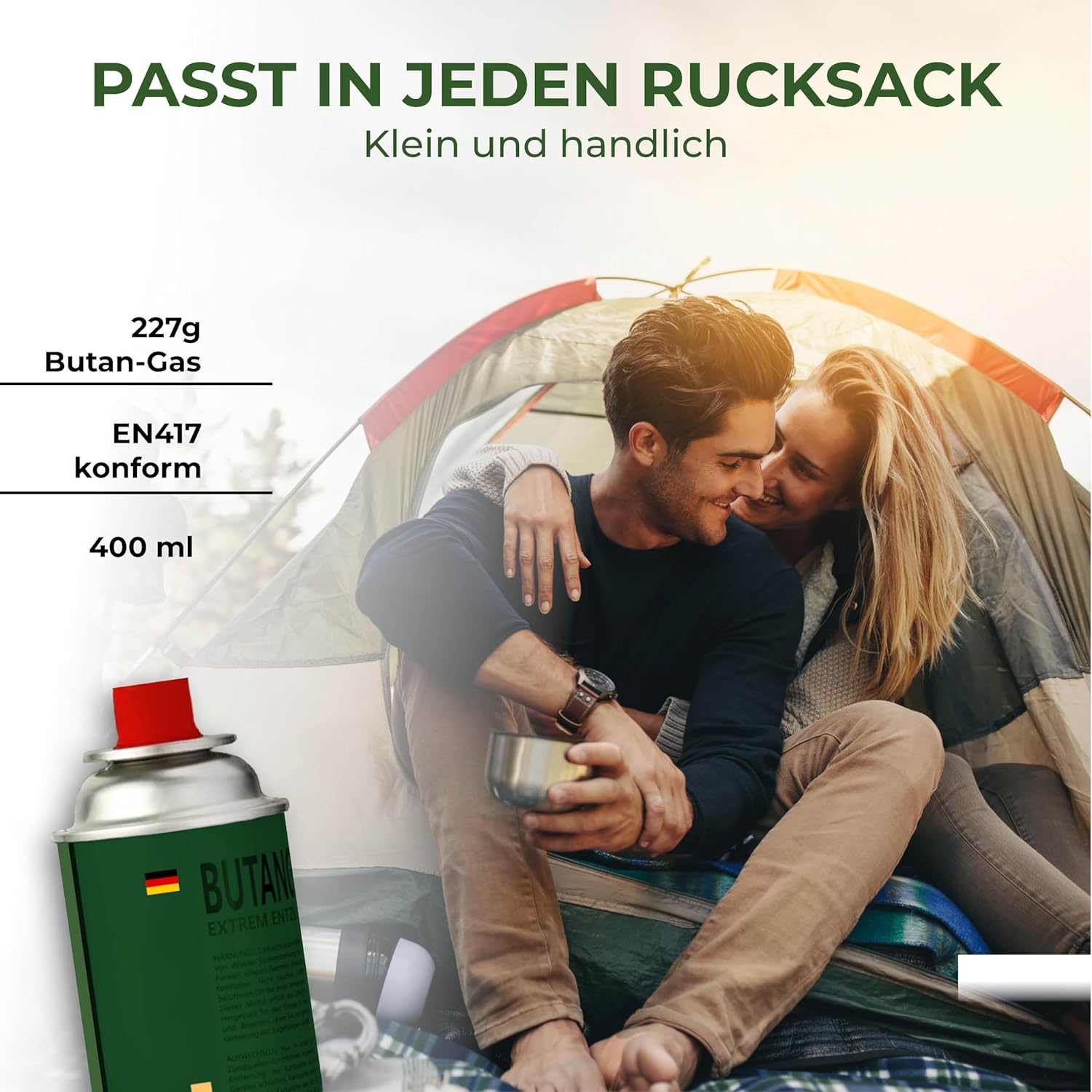 STAHLMANN® Gaskartuschen 227 g (Hergestellt in der EU) – Butan-Gaskartusche mit MSF-1a-Ventil für Campingkocher, Grill, Gaskocher, Gasheizung, Unkrautverbrennung – Gaskartuschen – Bild 3