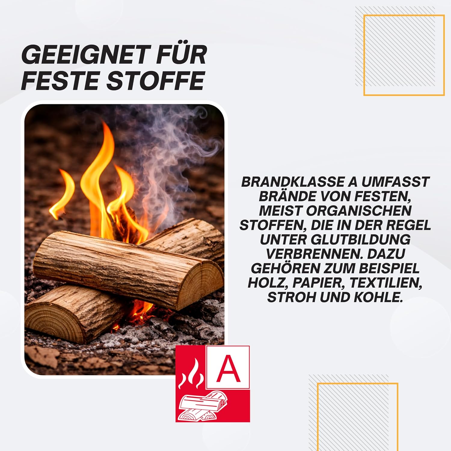 1 kg Pulverlöscher, Feuerlöscher für Zuhause, Feuerlöscher Auto, ABC-Pulver inklusive Halterung und Wartungsschild – Bild 2