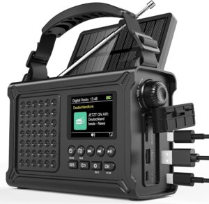 12000 mAh Kurbelradio DAB/DAB+/FM m...