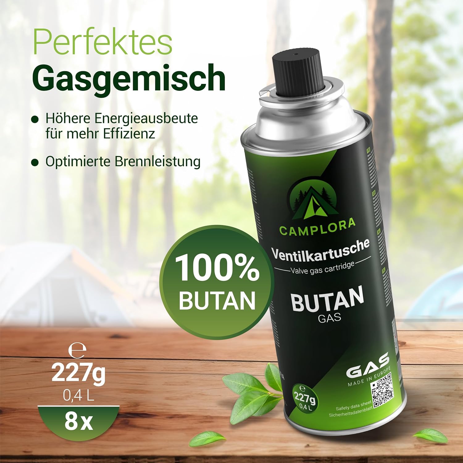 (6,75–15,31 EUR/kg) 227 g Butangaskartuschen mit Ventil für Grill, Lötlampe, Campingkocher, Gasheizung, Lötbrenner, Bajonettventilkartusche, Butangas, MSF-1a – Bild 2