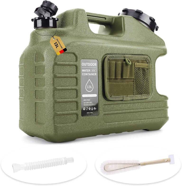Umikk Wasserkanister mit Wasserhahn 10–18 l, Camping-Wasserkanister, BPA-freier Trinkwasserkanister, tragbarer Mehrzweck-Kanister-Wassertank, Wassertank Camping mit Griffen