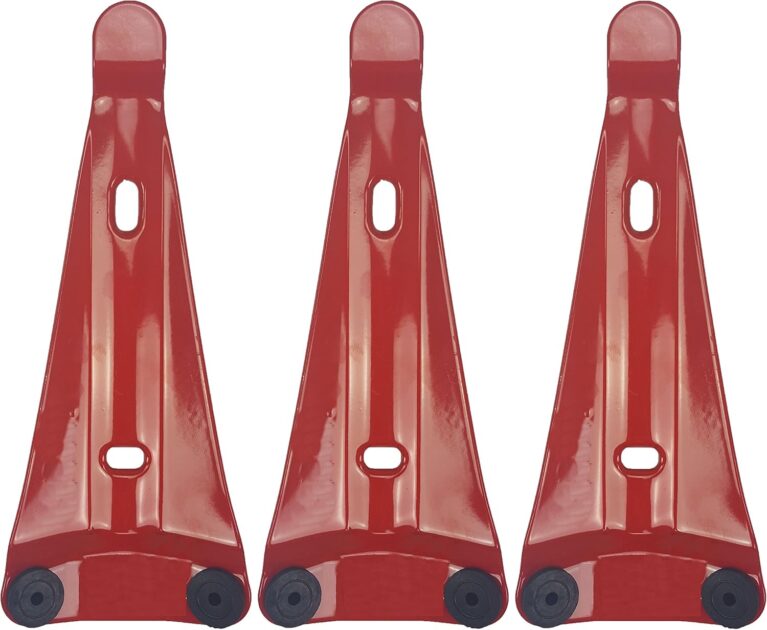 Stabile Universal-Wandhalterung für Feuerlöscher, Handfeuerlöscher, Pulverlöscher, Schaumlöscher, Feuerlöscher oder CO2-Feuerlöscher zur Wandmontage (3 Stück, rot)
