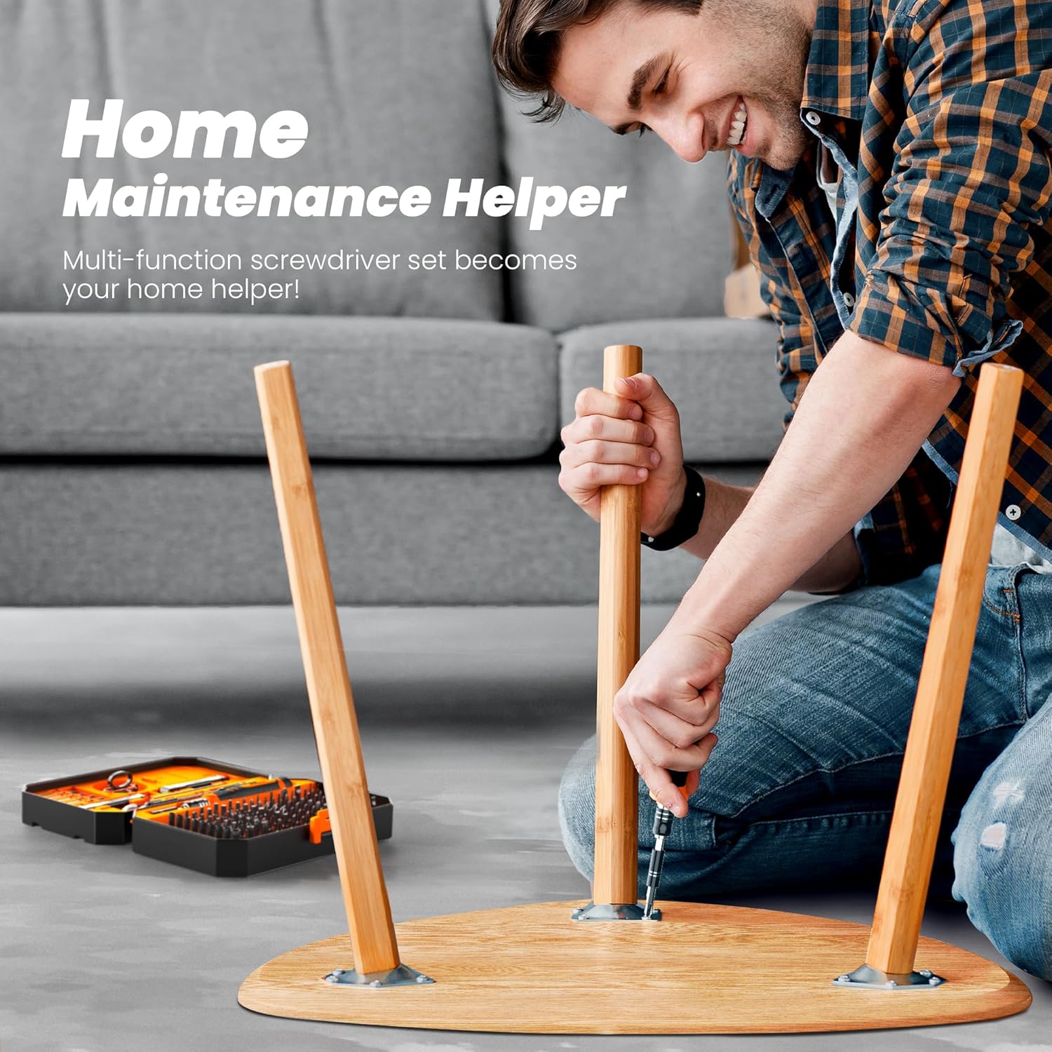 JOREST 115-in-1 Präzisionsmechaniker-Schraubendreher-Set, Geschenk zum Vatertag, Geschenkwerkzeug für Männer, magnetisches Reparaturwerkzeug-Set für PC, Laptop, iPhone, MacBook, PS5, Xbox, Switch, Brille – Bild 7