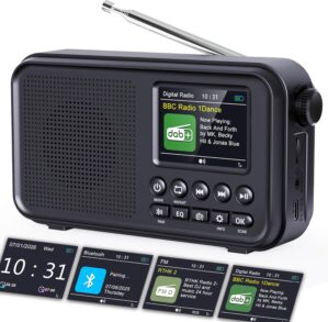 Tragbares DAB/DAB+-Radio, UKW-Digit...