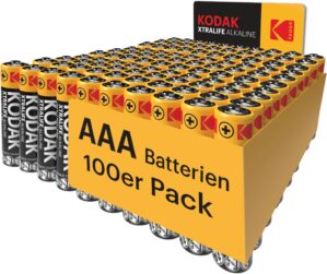 Kodak Xtralife 100er-Pack AAA-Alkal...