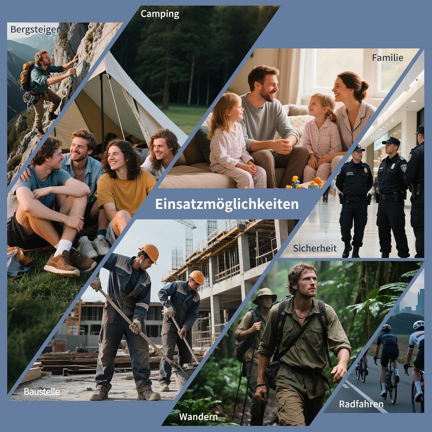 G1pro+ IP67 wasserdichte Walkie-Talkies mit großer Reichweite für Erwachsene, langlebiges Radio mit UKW-Radio, VOX, SOS-Alarm, USB-C-Aufladung für Baustelle, Reisen, Outdoor-Abenteuer, Camping – Bild 8