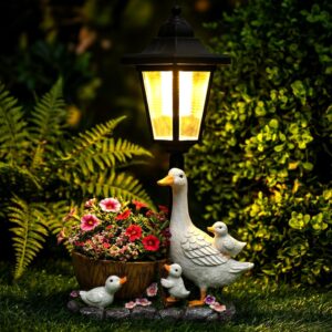 Solar Ente Figuren Gartendeko für ...