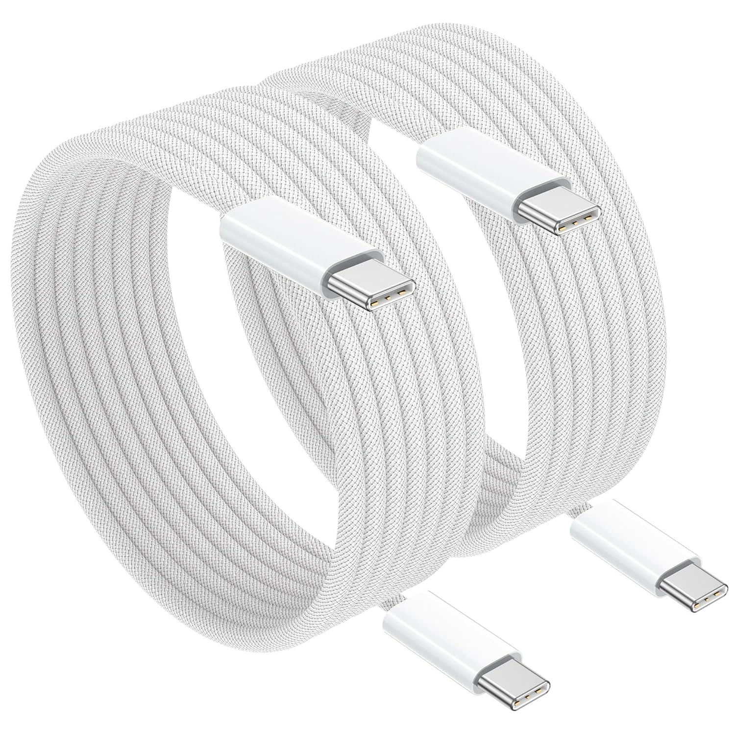 NIBIKIA USB C Kabel 100W 1m (2 Stück) Schnellladekabel USB C auf USB C, Ladekabel USB-C Ladegerät für iPhone 17/Air/Pro/Pro Max, iPhone 16/15/Plus/Pro/Pro Max, MacBook, Galaxy S26/S25/S24/S23