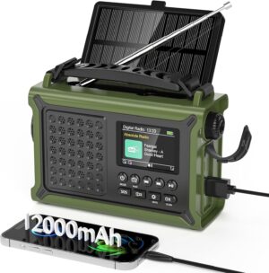 Kurbelradio DAB/DAB+/FM mit 12000 m...
