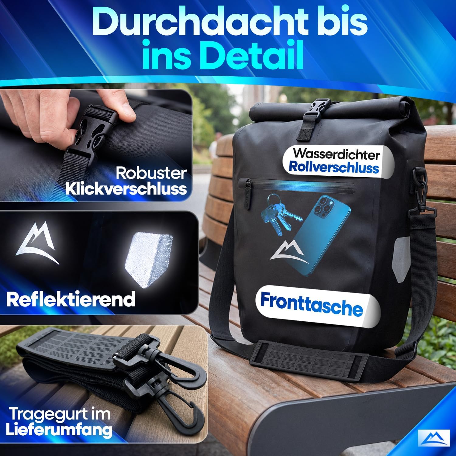 Nextcover Fahrrad-Gepäckträger TPU (Schwarz) – Bild 3
