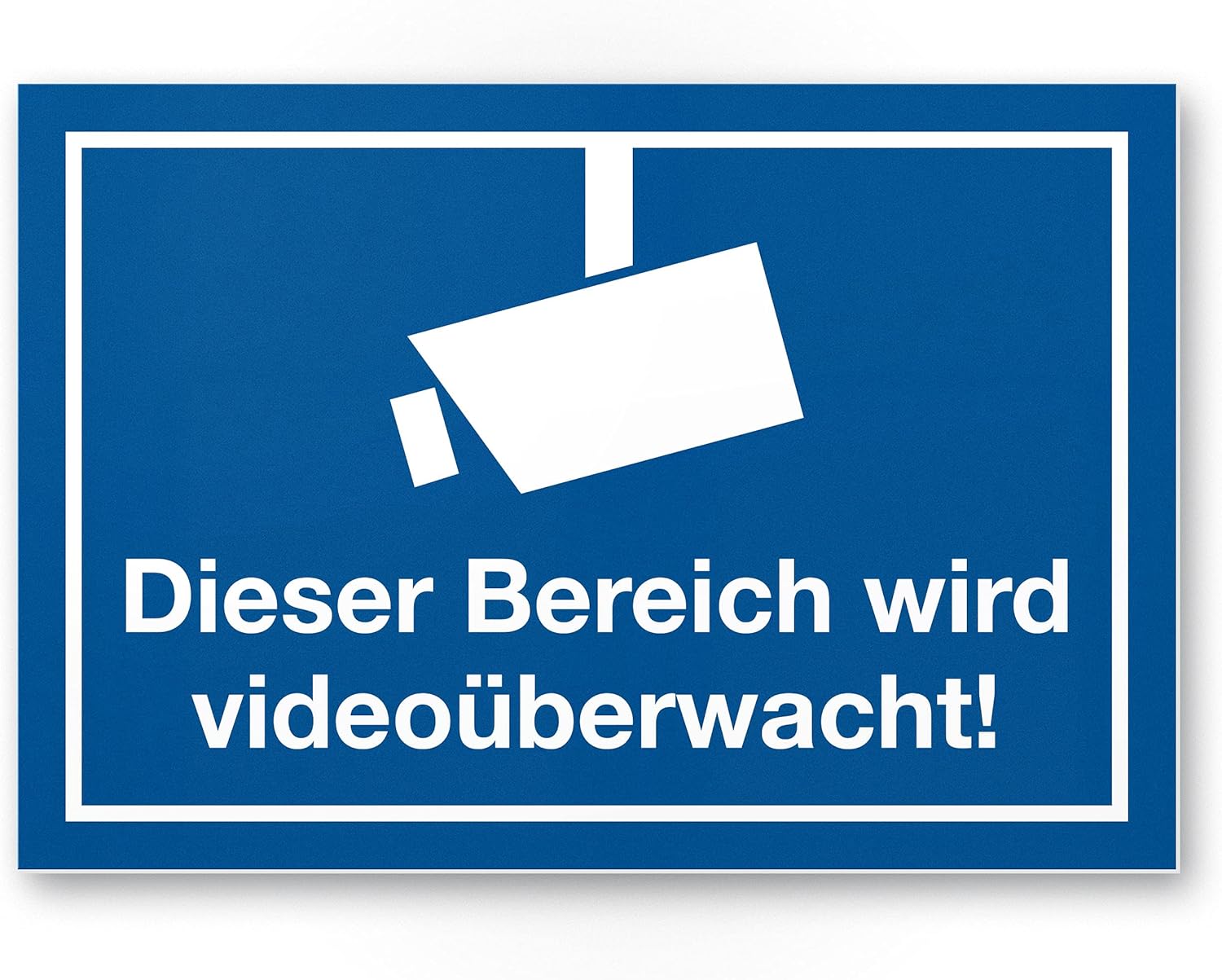 Bereich ist Videoüberwachung Schild Schild Innen-Außen Warnung Videoüberwachung Einbruchschutz Hinweis Einbruchverhinderung – Abschreckung