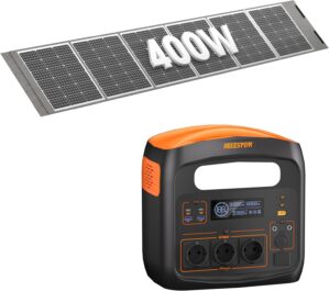 Tragbares Kraftwerk mit 400 W Solar...