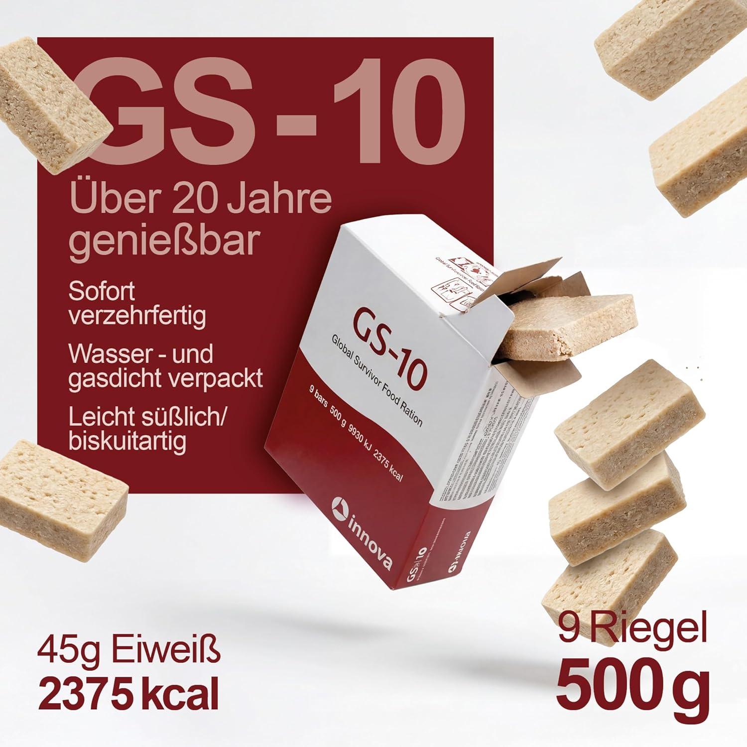 Notfall-Lebensmittel-Testpaket BP-ER, NRG-5, Seven Oceans & GS-10 Notfallration + NRG-5 Zero Glutenfrei – Überlebensnahrungsset für Katastrophenschutz & Notversorgungsnahrung – Langzeitlebensmittel essbar für 20 – Bild 9