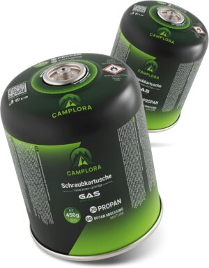 CAMPLORA 2 x 450 g Gaskartuschen pa...