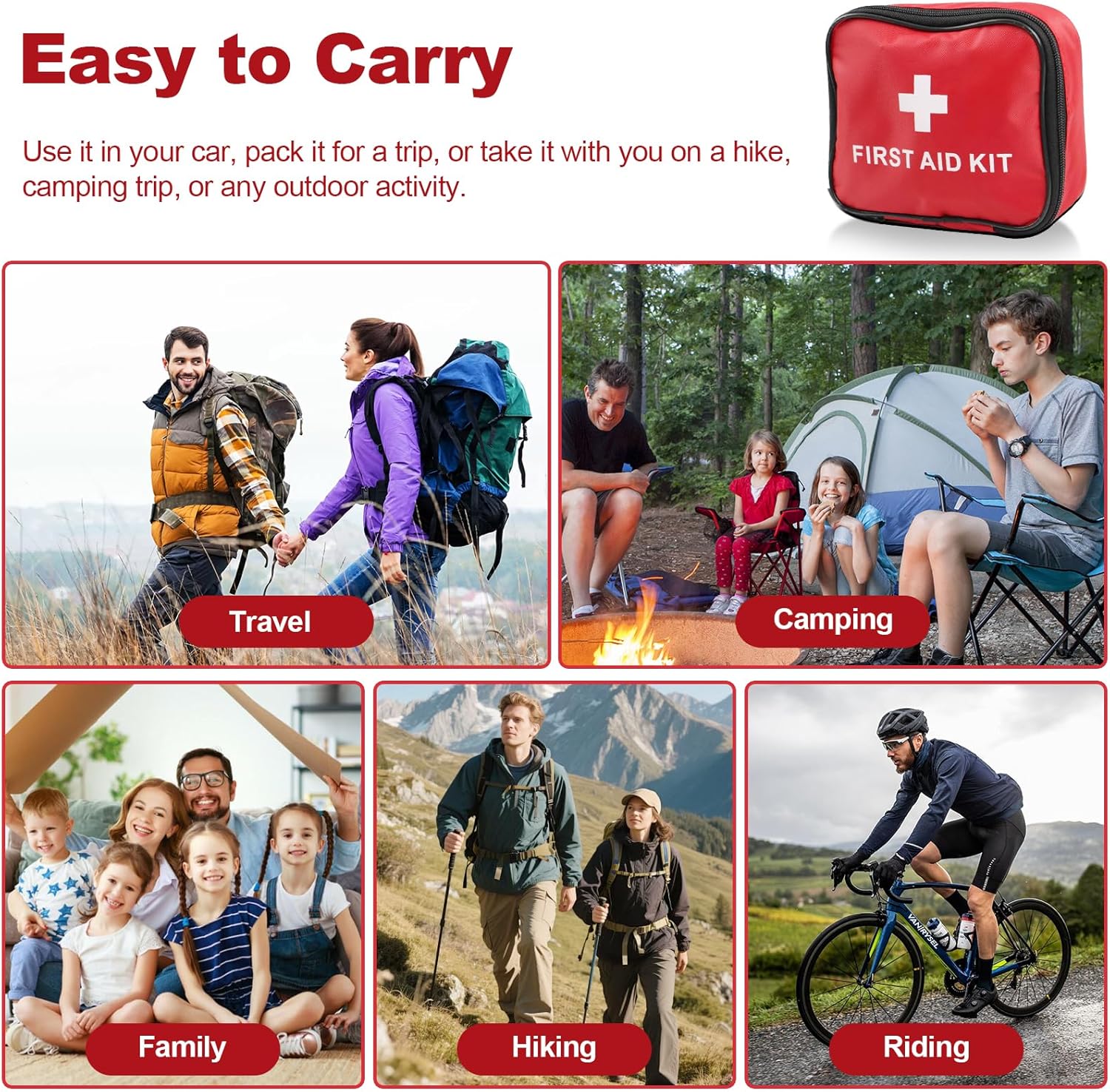Premium Mini Erste Hilfe Set,Mini Reiseapotheke Set,Verbandskasten,Kompaktes Erste Hilfe Set Outdoor, Notfallset Klein für Outdoor Zuhause,Sport,Motorrad,Camping,Auto,Reise,Fahrrad Wandern Notfall – Bild 9