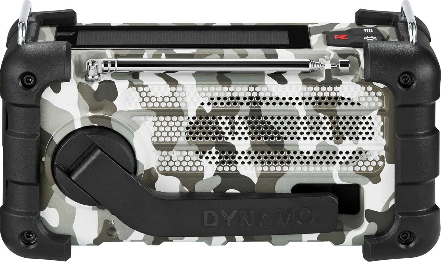 Sangean MMR-99 DAB Multifunktions-Notfallradio mit Handkurbel, DAB+, FM-RDS, Bluetooth, LED-Taschenlampe und IP55-Zertifizierung, ideal für Outdoor, Camping und Notfälle, Artic Camo – Bild 3