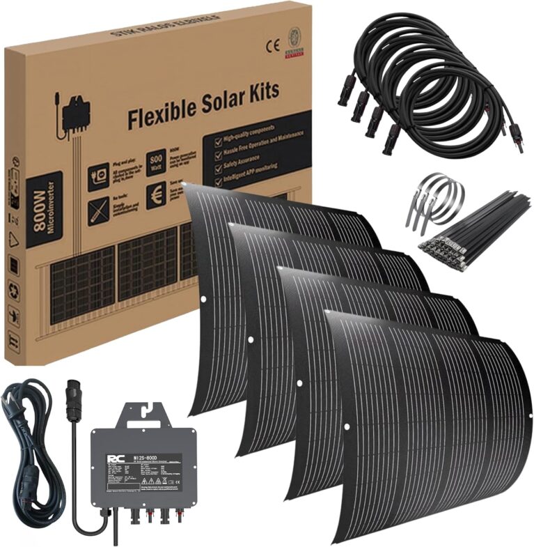 Balkonkraftwerk 800 W Flexibles Set | 4 x 200 W flexible Solarmodule