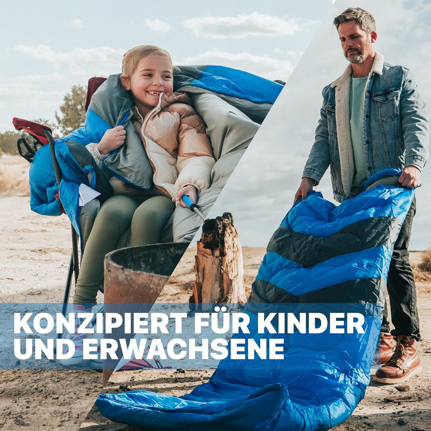 MalloMe Outdoor-Schlafsack für Erwachsene und Kinder, Schlafsack, Winter, Schlafsäcke, Campingschlafsack, Deckenschlafsack, Winterschlafsack, leicht, tragbar, warm, Deckenschlafsäcke – Bild 5