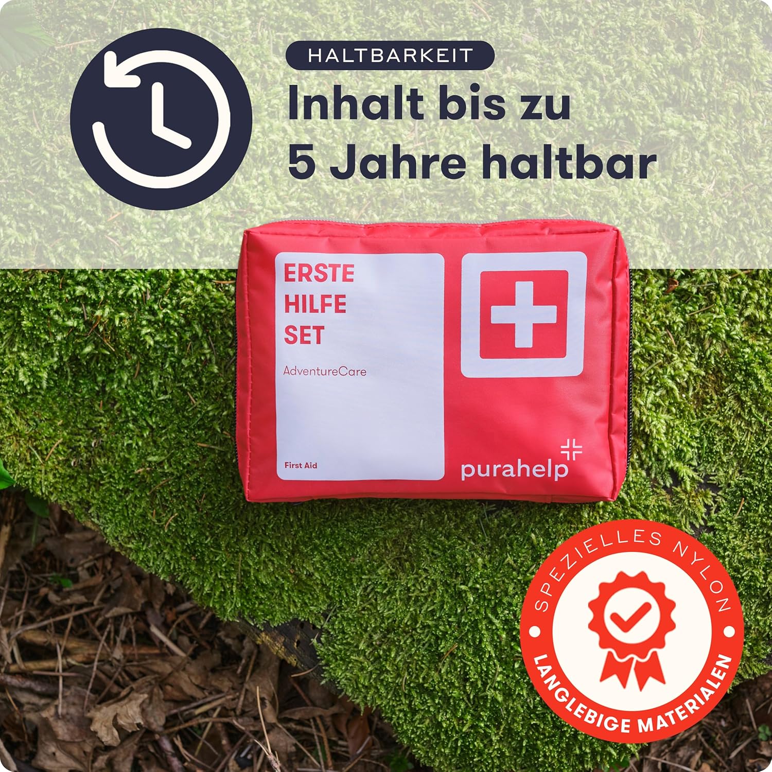 Erste-Hilfe-Set Outdoor – kompakt & leicht – 95-teilig für Wandern, Outdoor, Camping, Fahrrad – Reiseapotheke Erste-Hilfe-Set Kinder – Bild 7
