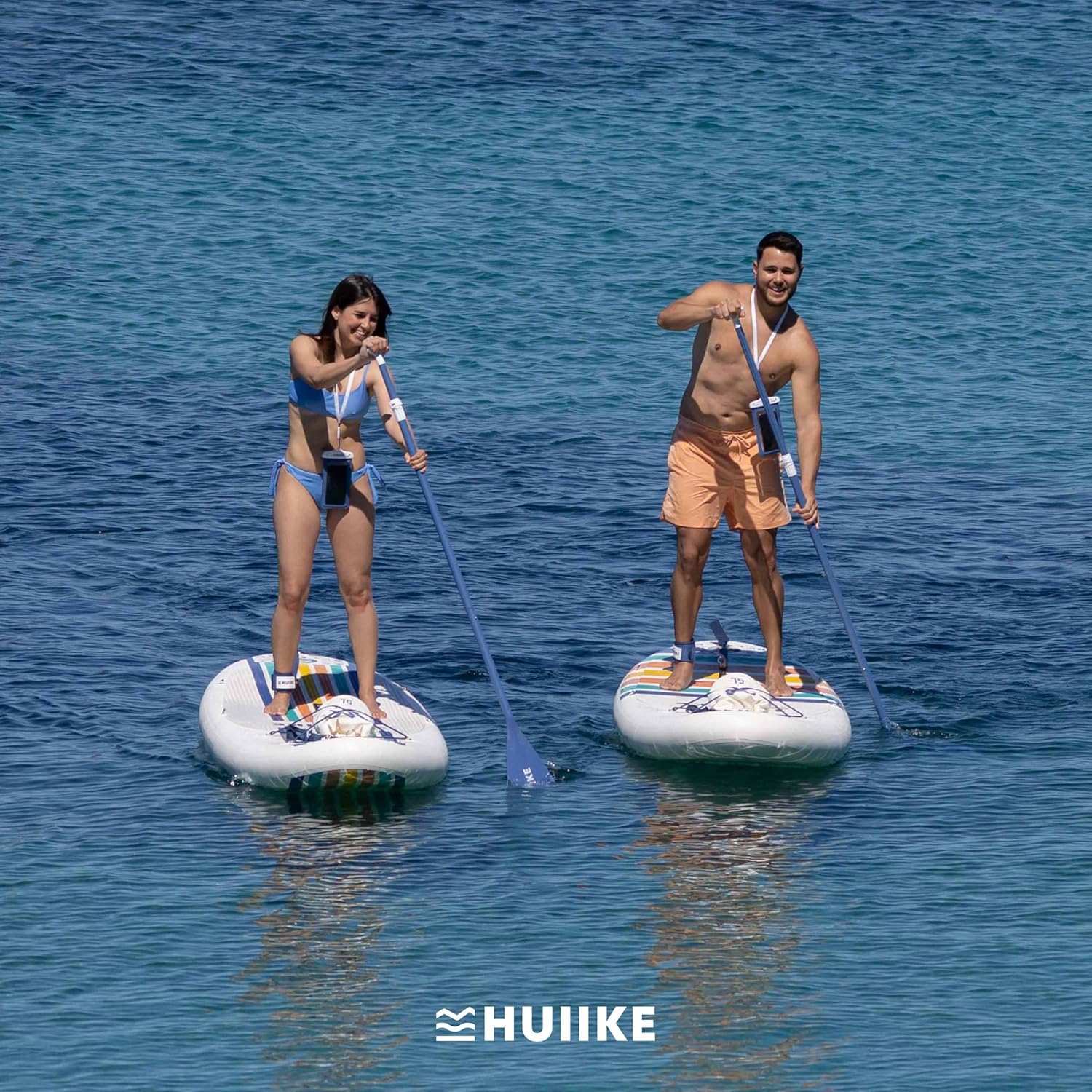 HUIIKE Stand Up Paddling Board mit Zubehör, Paddel, Finnen, Pumpe. Paddle Sup Board Aufblasbar Hohe Stabilität und Widerstandsfähigkeit. 305 x 84 x 15 cm, belastbar bis 130 kg – Bild 8