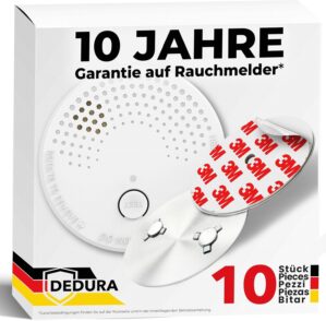 Rauchmelder mit Magnethalter 10er S...