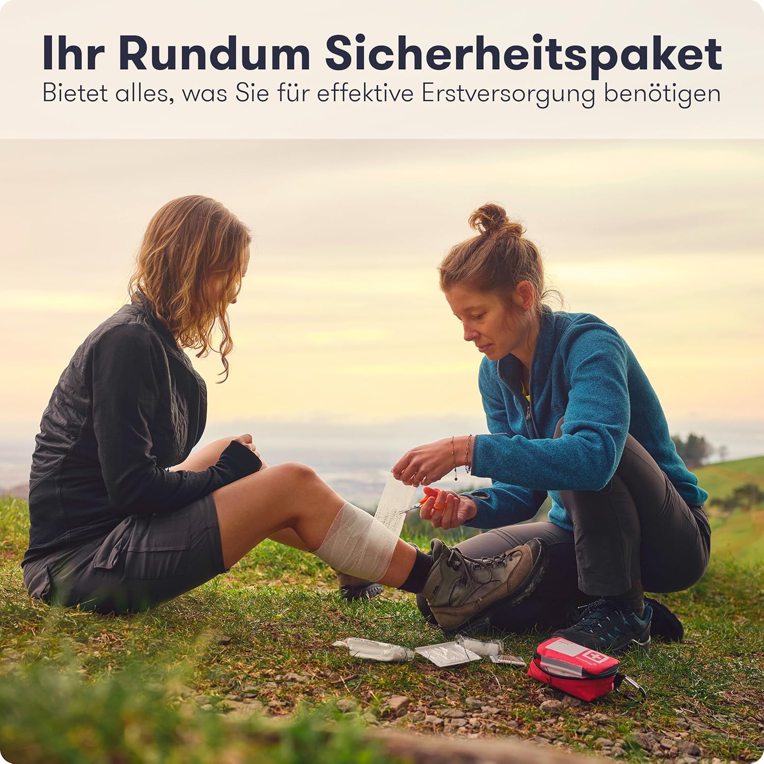 Mini-Erste-Hilfe-Set – kompakt und leicht – 51-teilig für Reisen, Outdoor, Camping, Fahrrad – Reiseapotheke Erste-Hilfe-Set Outdoor – Bild 6