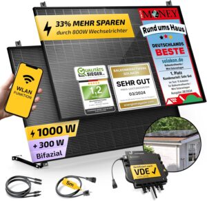 Solakon 1000 W Balkonkraftwerk mit ...