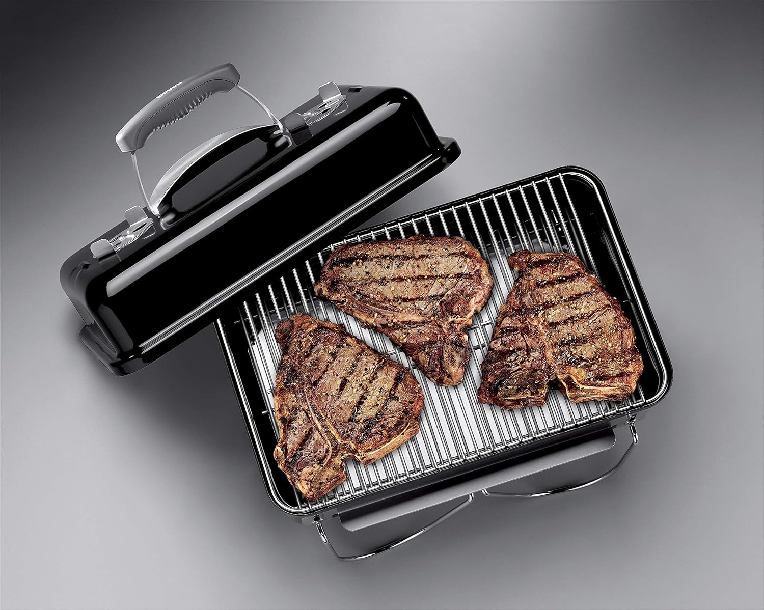 Weber Go Anywhere Tragbarer Holzkohlegrill, 42 x 26 cm, Schwarz (1131004) – Bild 19
