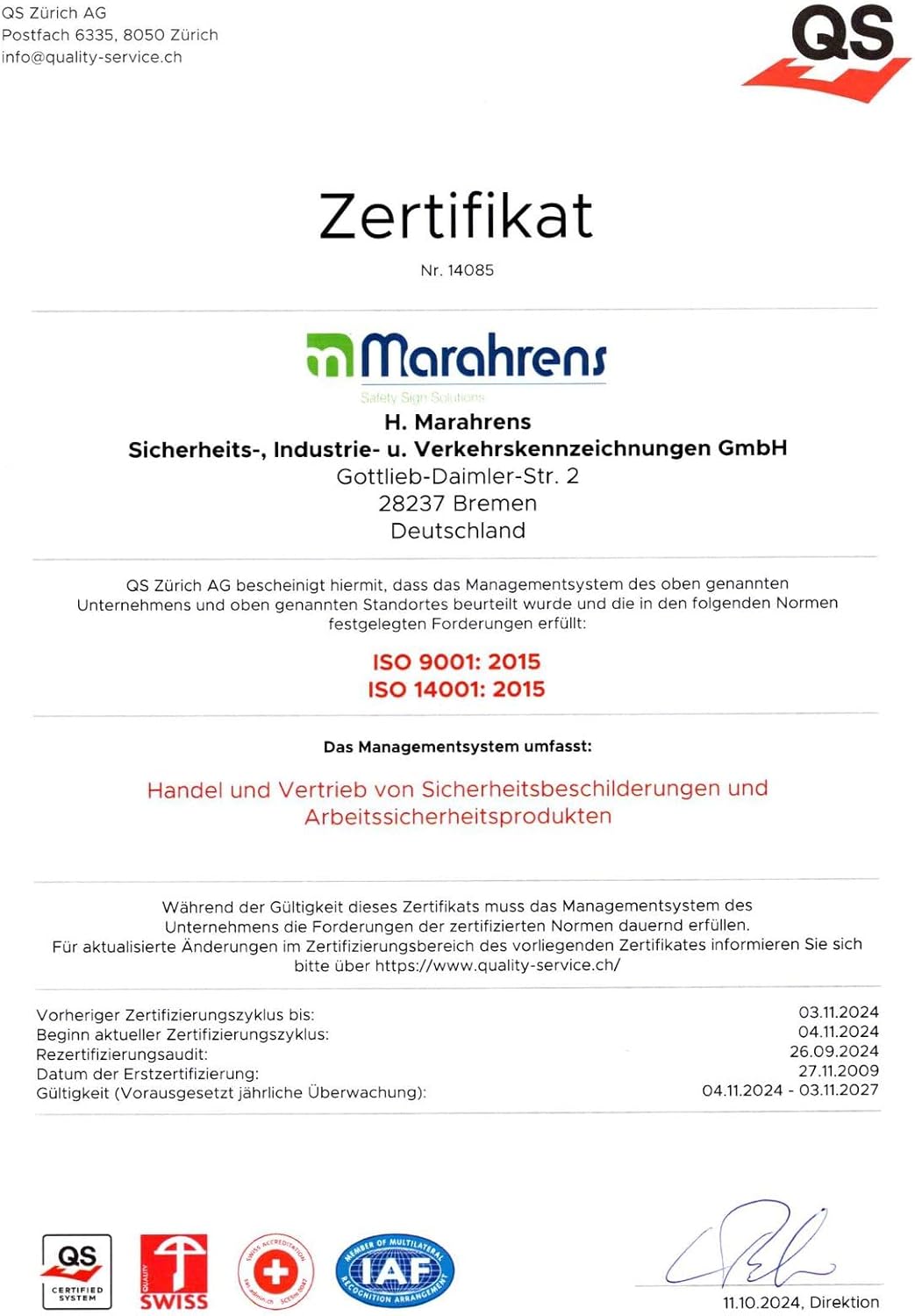 Feuerlöscher-Flaggenschild 200 x 200 mm – nachleuchtend 55/8 mcd DIN 67510 Lichtklasse B Aluminiumschild, beidseitig bedruckt, ASR A1.3 / ISO 7010, Brandschutzschild, Innen- und Außenbereich – Bild 6
