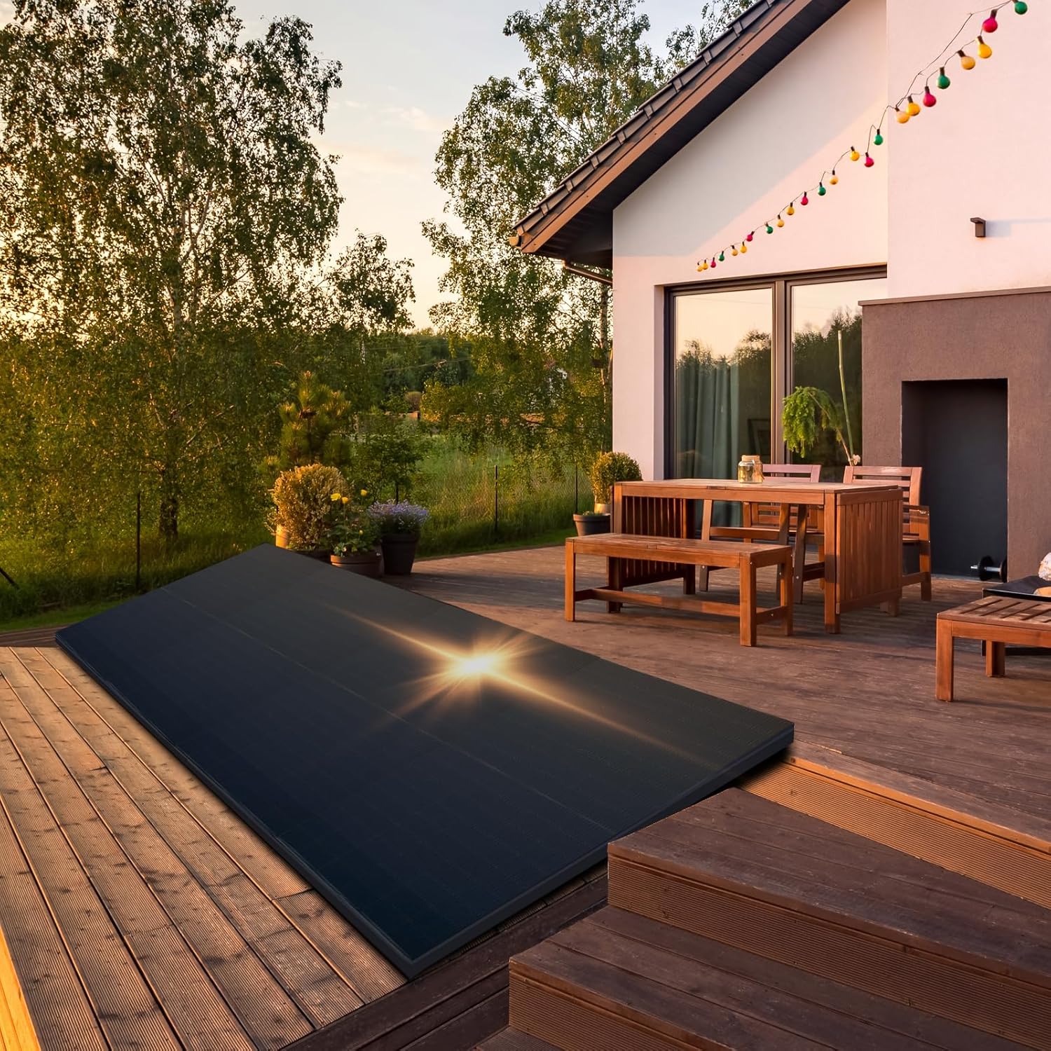 SUNNIVA® Solarpanel 2 x 460 W, vollschwarz, bifaziales Glas/Glas-PV-Modul, Solarpanel – PMax 920 W (2 x 460 W), bifazialer N-Typ für Balkonkraftwerk oder PV-Solaranlage – Bild 9