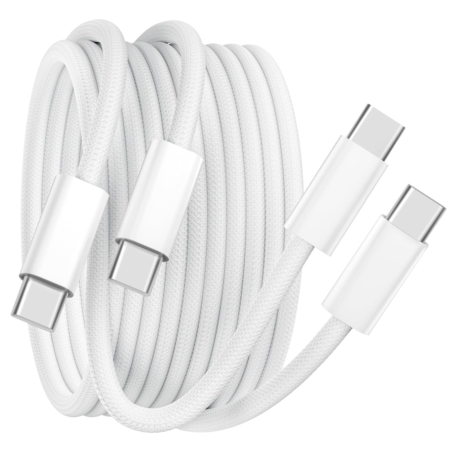 USB-C auf USB-C Kabel, 2x 1,8 m USB-C Kabel, 60 W Schnellladekabel PD3.0 USB-C Ladekabel für iPhone 17/16/15/15Pro, Samsung S24/S23/S22, Google Pixel, Huawei, OnePlus, LG, Xiaomi, Sony usw