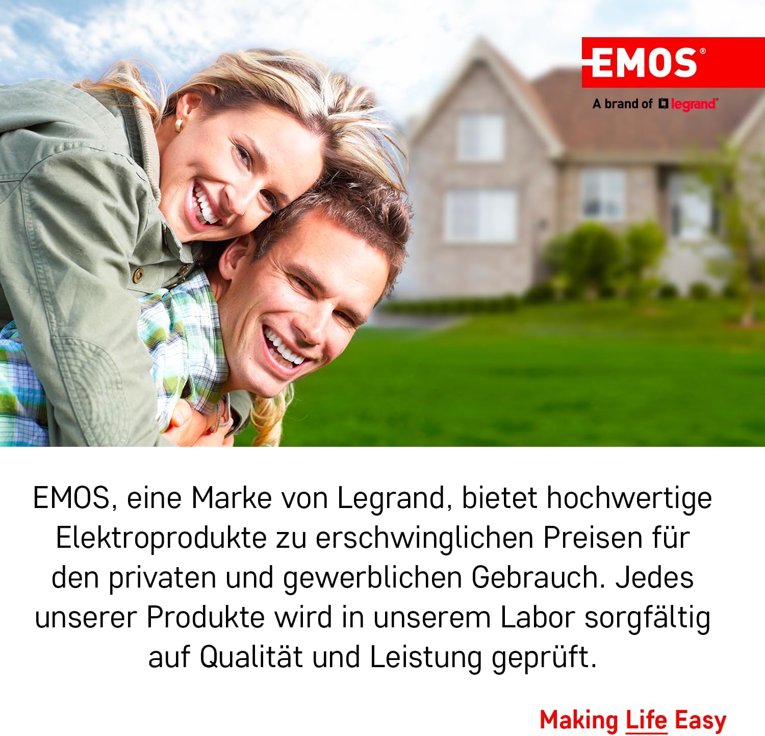 EMOS – IP20-Verlängerungskabel 7 m – 1 Schuko-Steckdose – 250 V, 16 A, 3680 W – hochwertige PVC-Isolierung – H05VV-F3G 1,5 mm2 – erhöhter Berührungsschutz – für den Innenbereich – weiß – Bild 7